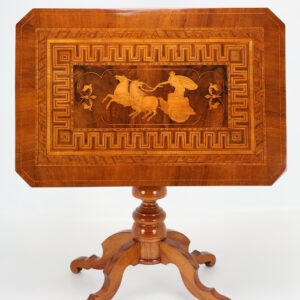 19th Century Italian Tilt-top table with spectacular marquetry