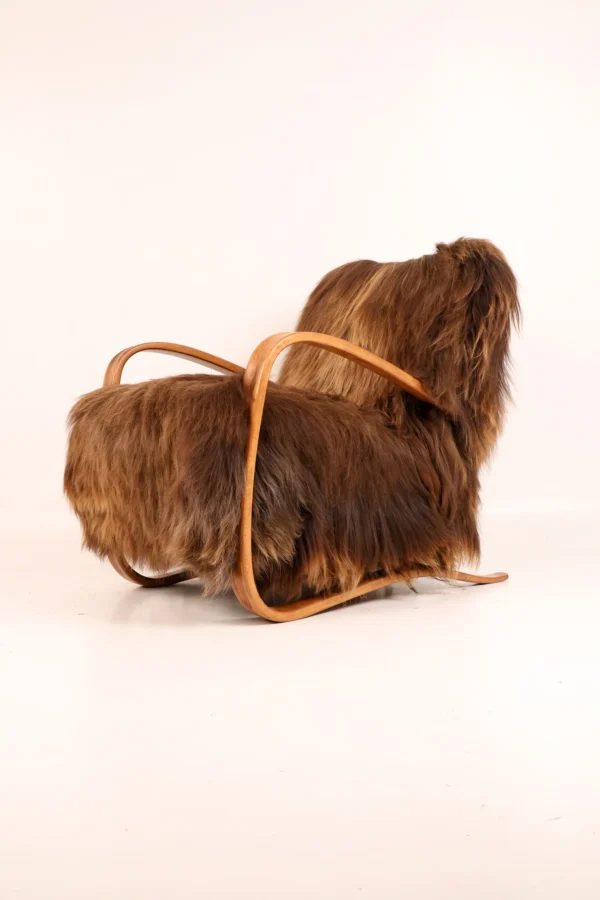 Halabala Model H-269 Armchair, c.1930s in Icelandic Sheep Wool
