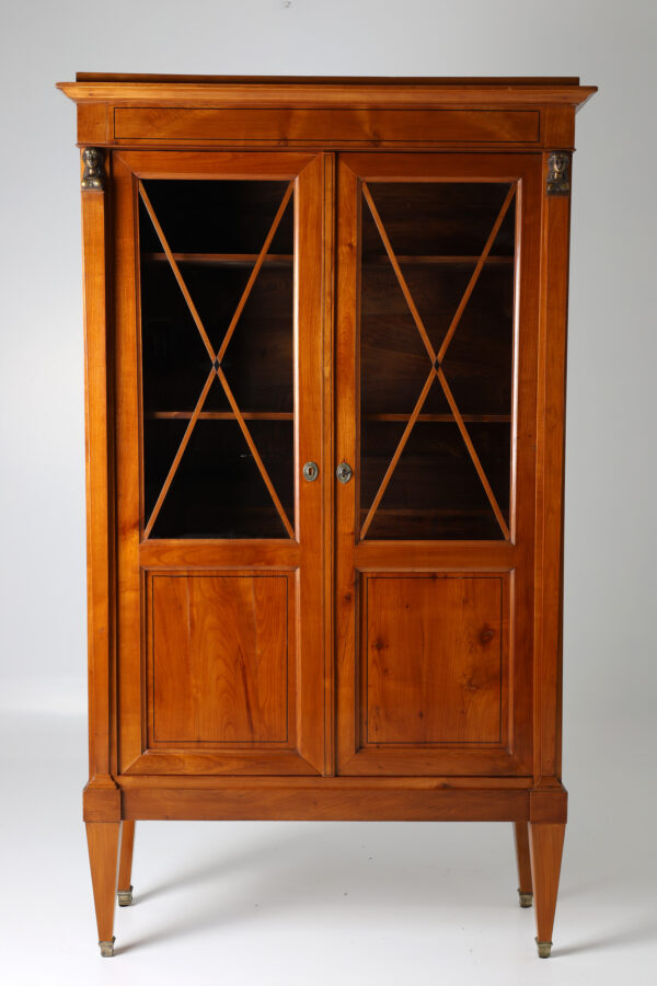 Neoclassical Cherrywood Display Cabinet, Second Half of the 19th Century